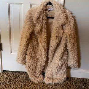 Sage the label fur jacket. Size small. Never worn